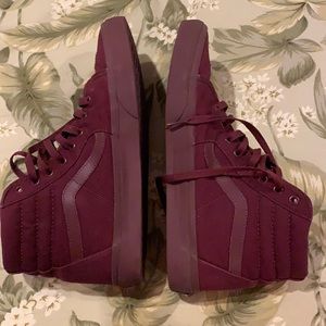 Burgundy Vans